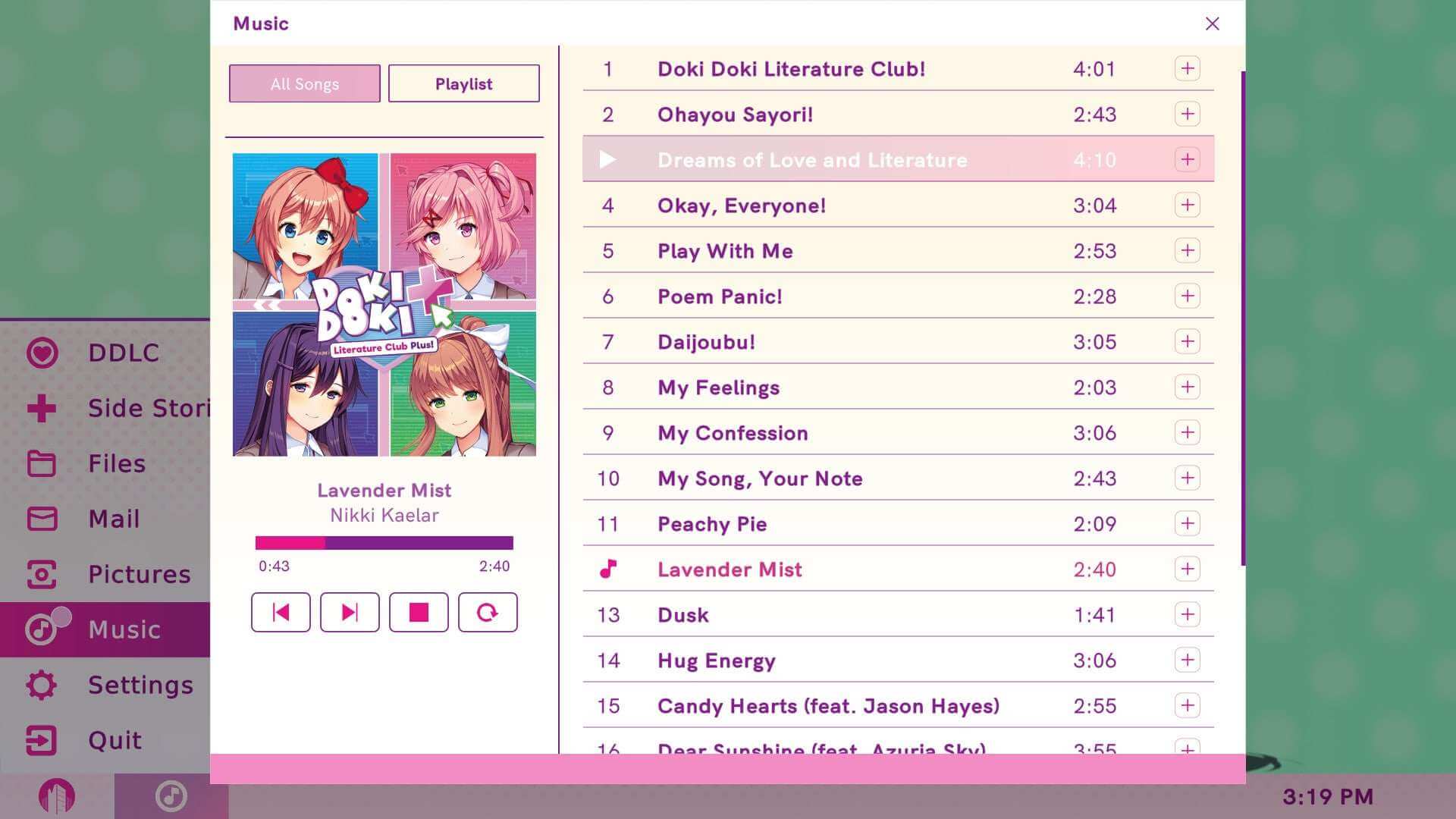 скриншоты Doki Doki Literature Club Plus! скачать игру для ПК Море Игр